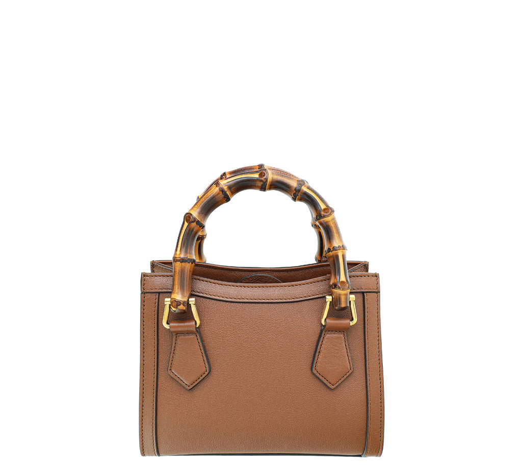 Gucci Brown Diana Mini Tote Bag