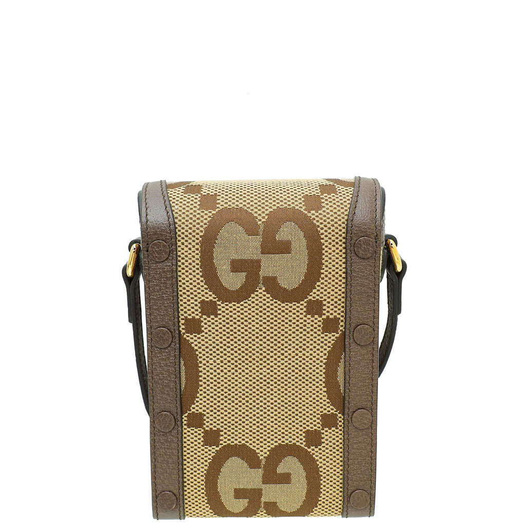 Gucci Bicolor Jumbo GG Horsebit 1955 Mini Rectangular Bag