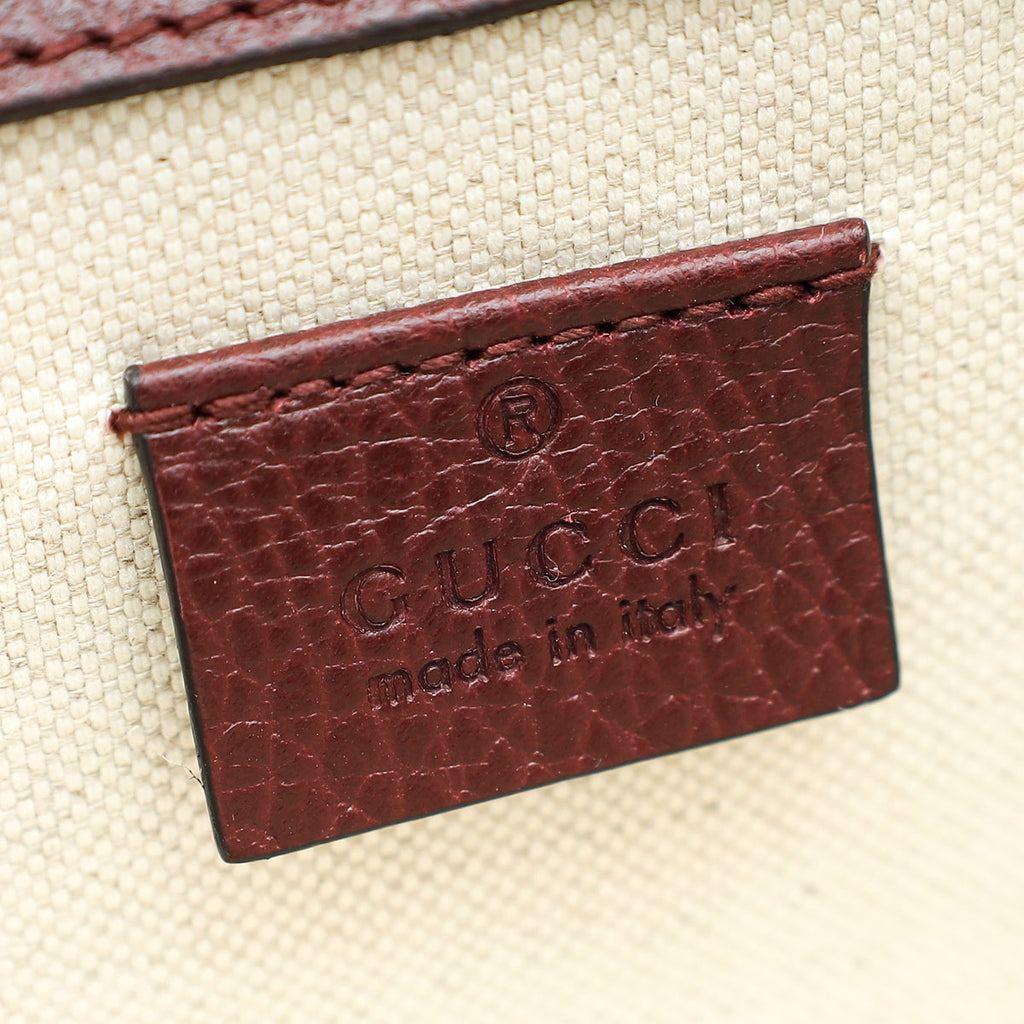 Gucci Burgundy Crystal Dionysus Small Shoulder Bag