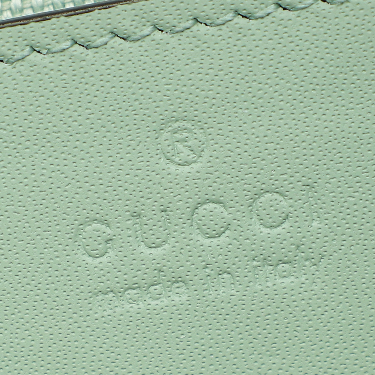 Gucci Pale Green GG Ophidia Denim Small Shoulder Bag