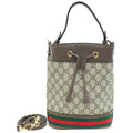 Gucci Bicolor GG Supreme Ophidia Small Bucket Bag