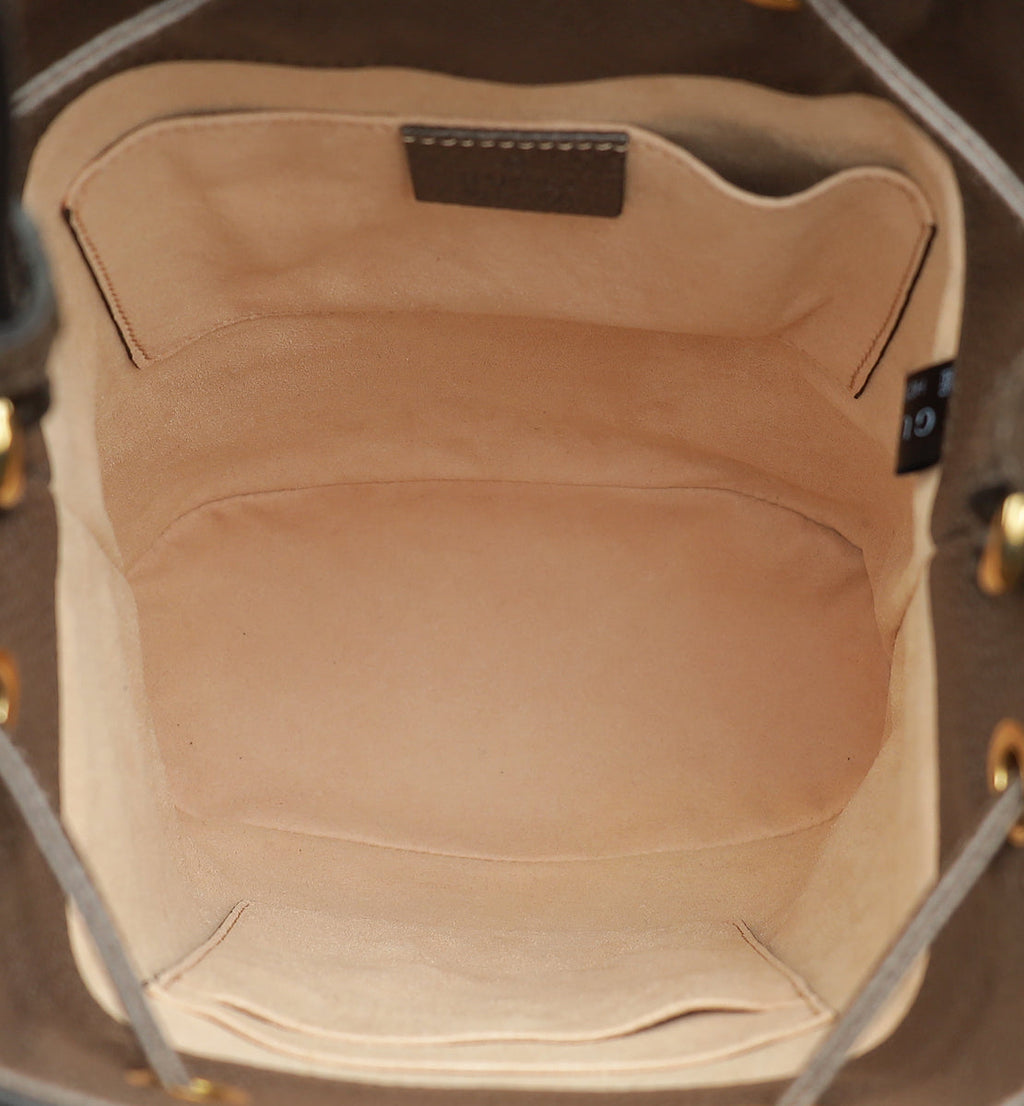 Gucci Bicolor GG Supreme Ophidia Small Bucket Bag