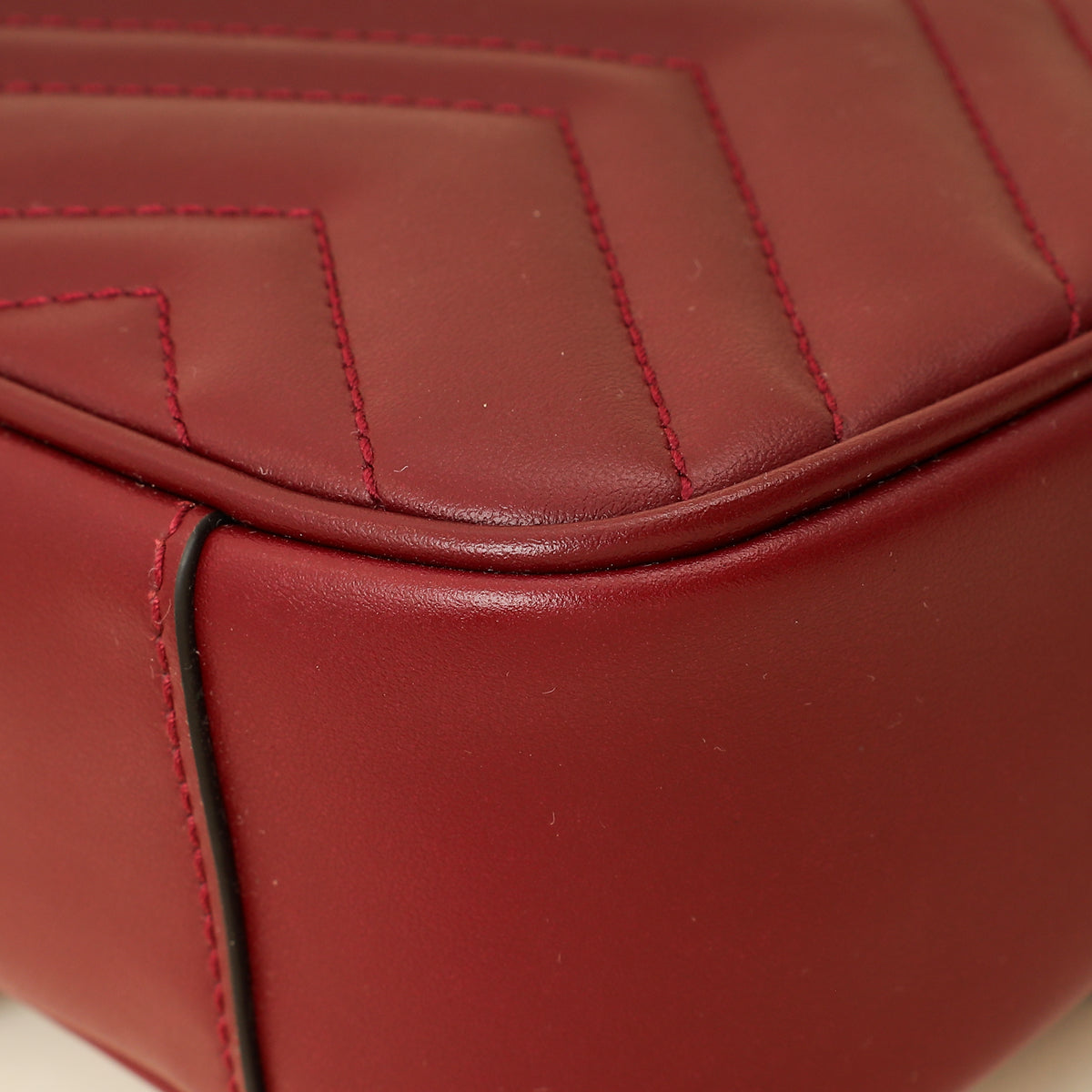 Gucci Burgundy GG Marmont Small Shoulder Bag