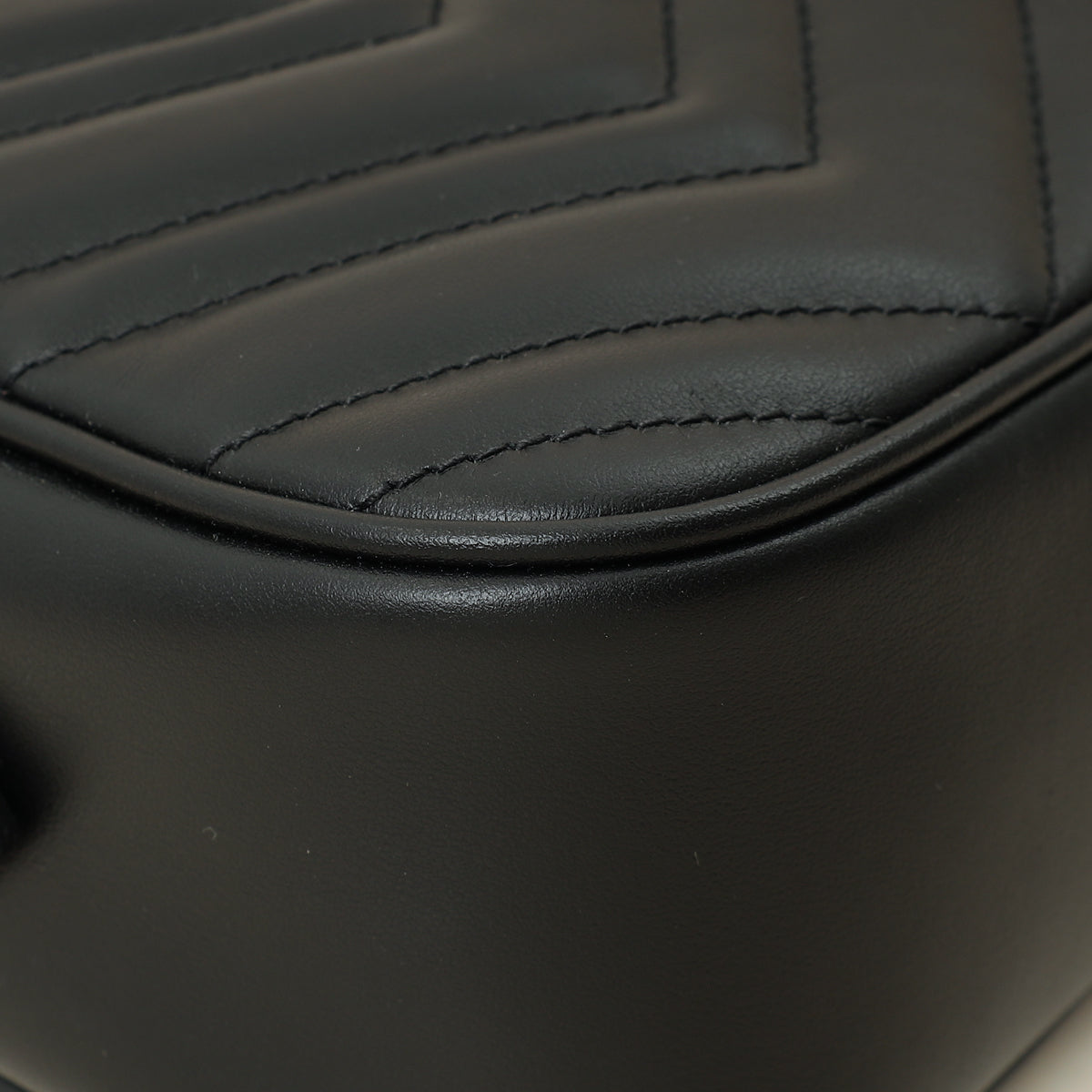 Gucci Black GG Marmont Camera Bag