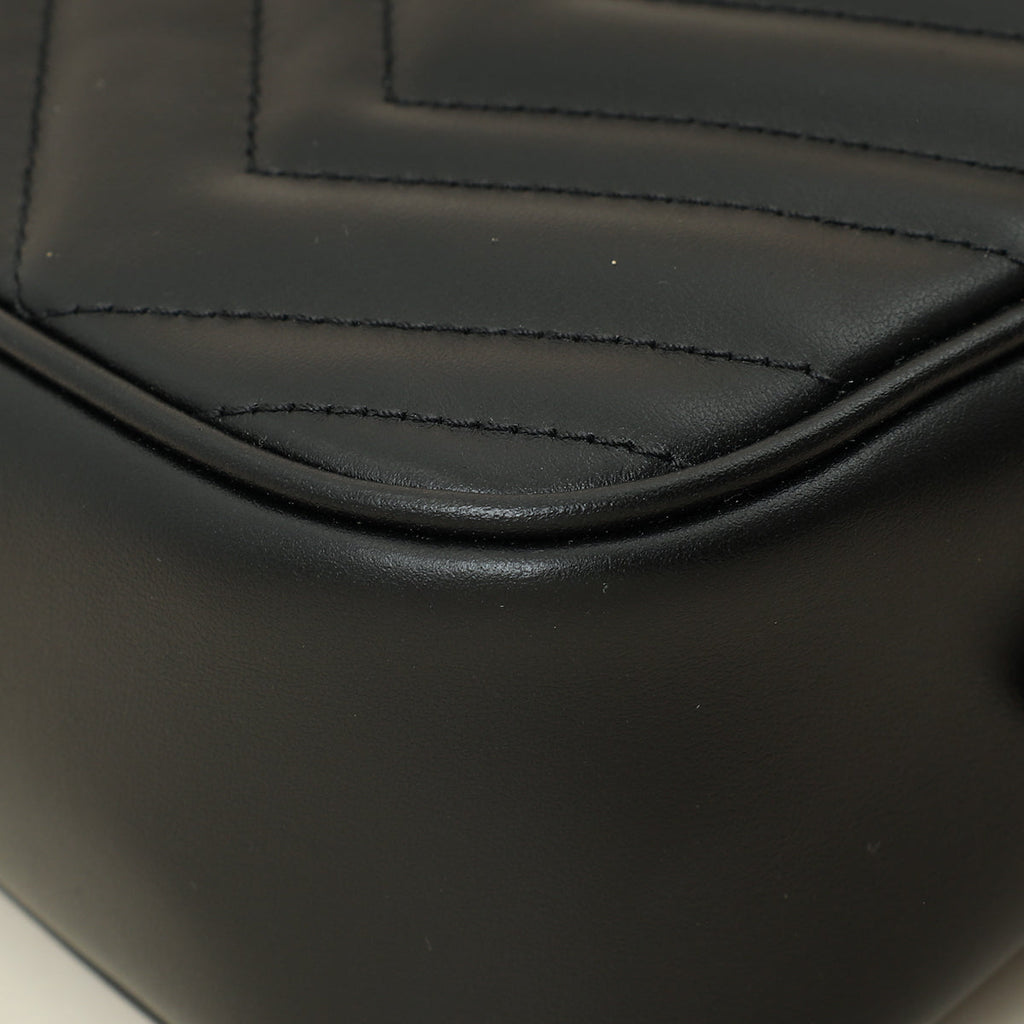 Gucci Black GG Marmont Camera Bag