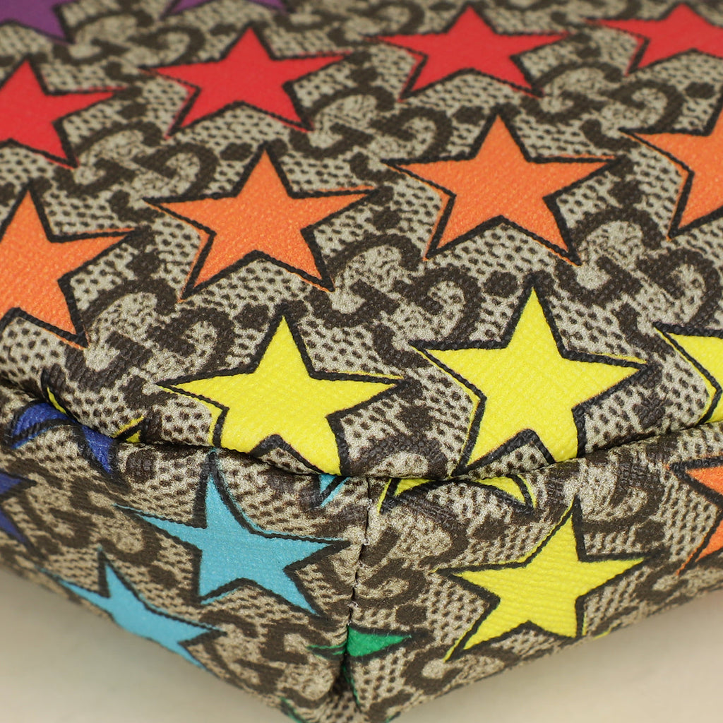Gucci Multicolor GG Supreme Stars Print Web Children's Belt Bag