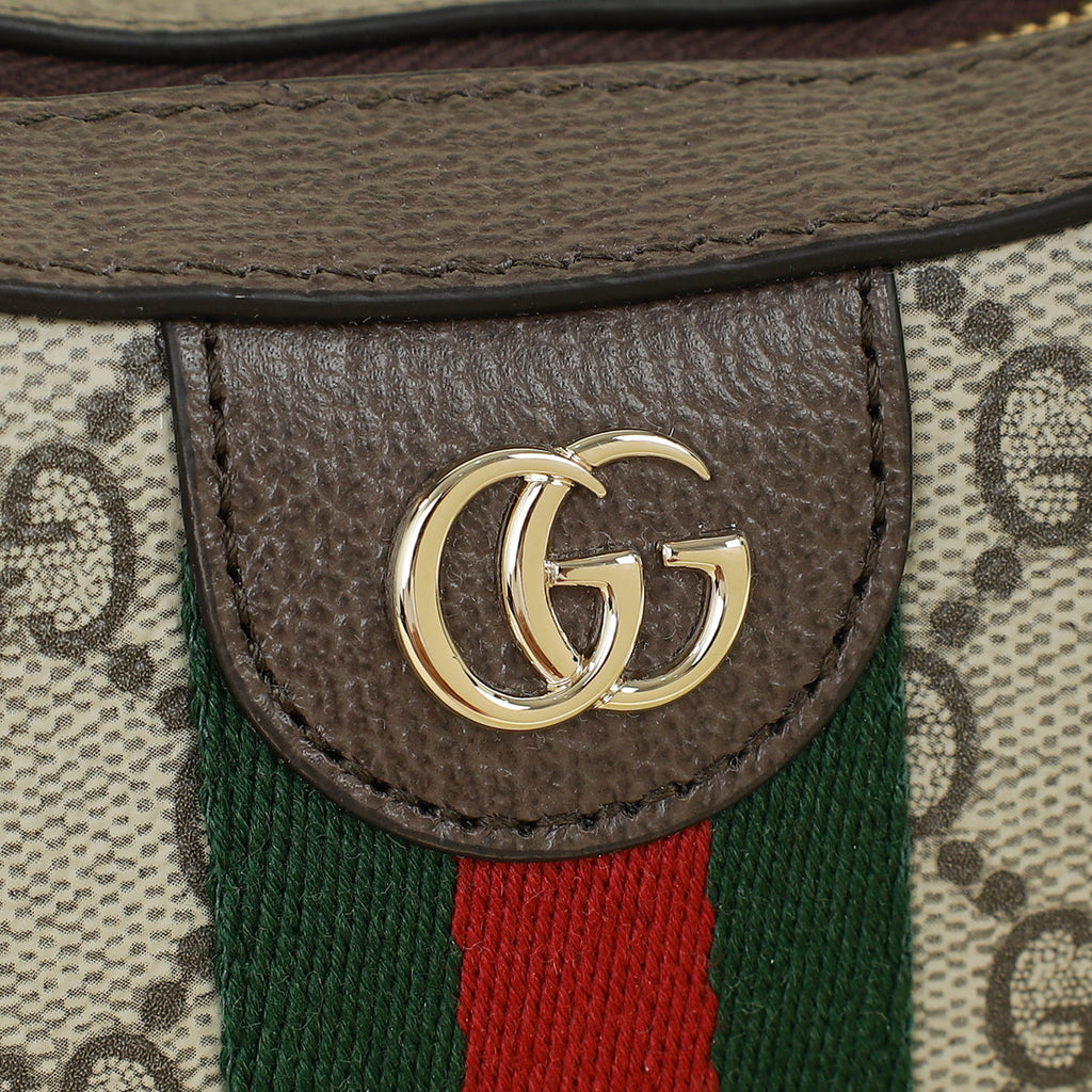 Gucci Ebony GG Supreme Ophidia Small Shoulder Bag