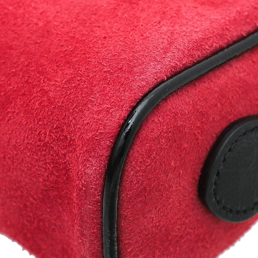 Gucci Red Suede Ophidia Crossbody Small Bag
