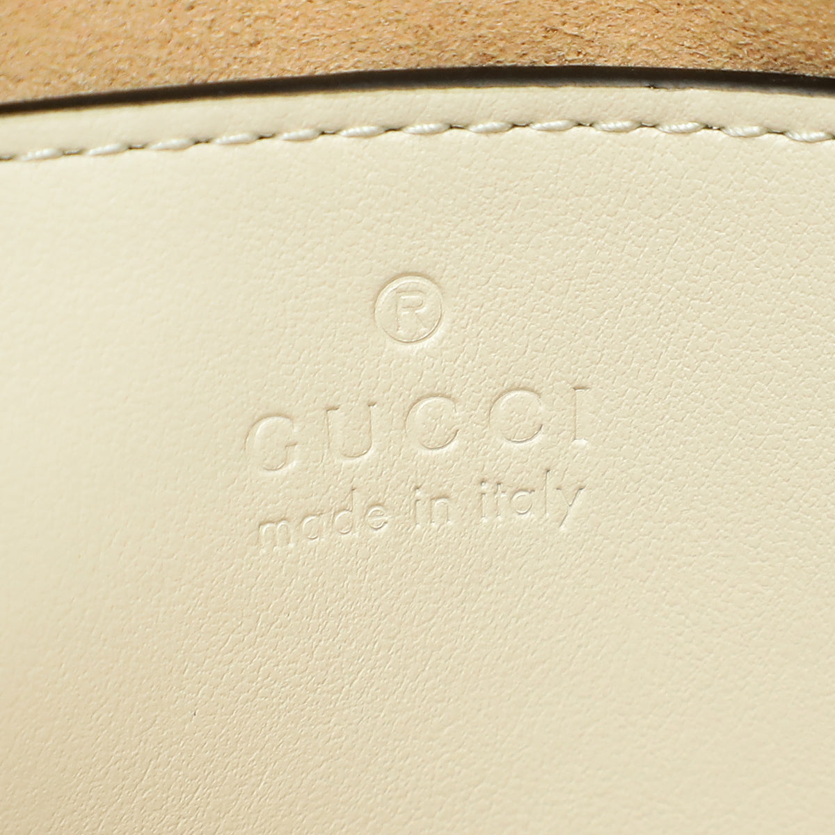 Gucci White Cream GG Marmont Matelasse Aria Small Tote Bag