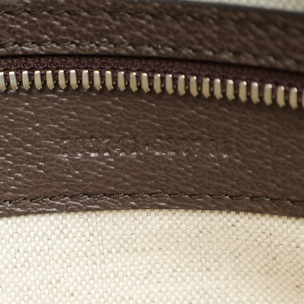 Gucci Tricolor Logo Embossed Tote Bag