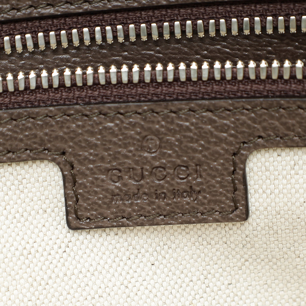 Gucci Tricolor Logo Embossed Tote Bag
