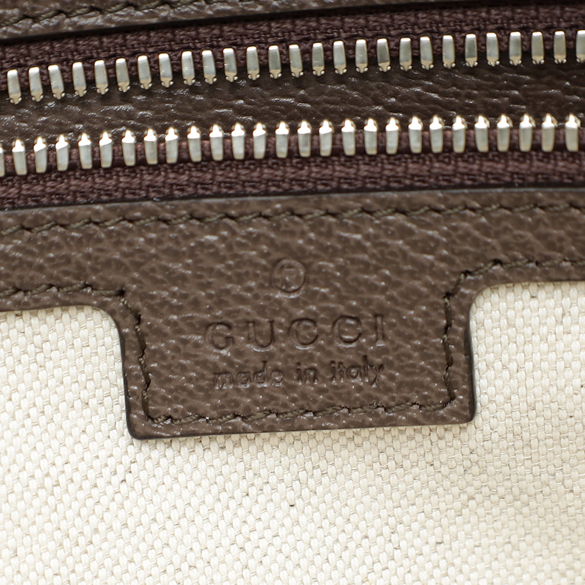 Gucci Tricolor Logo Embossed Tote Bag
