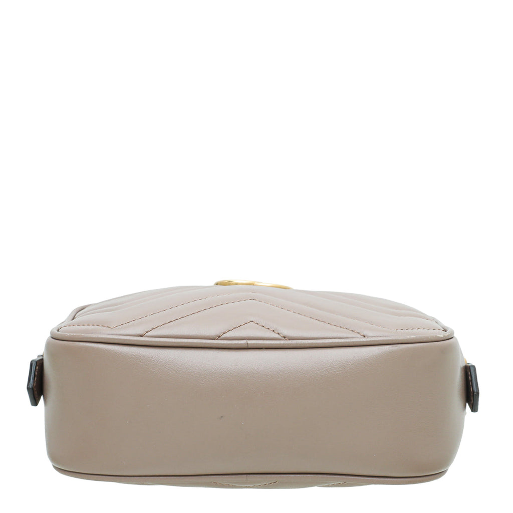 Gucci Dusty Pink GG Marmont Camera Mini Bag