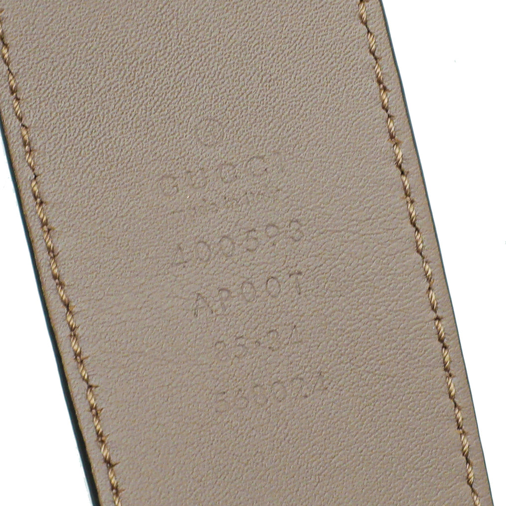 Gucci Dusty Pink 2015 Re-Edition Double G Belt 34