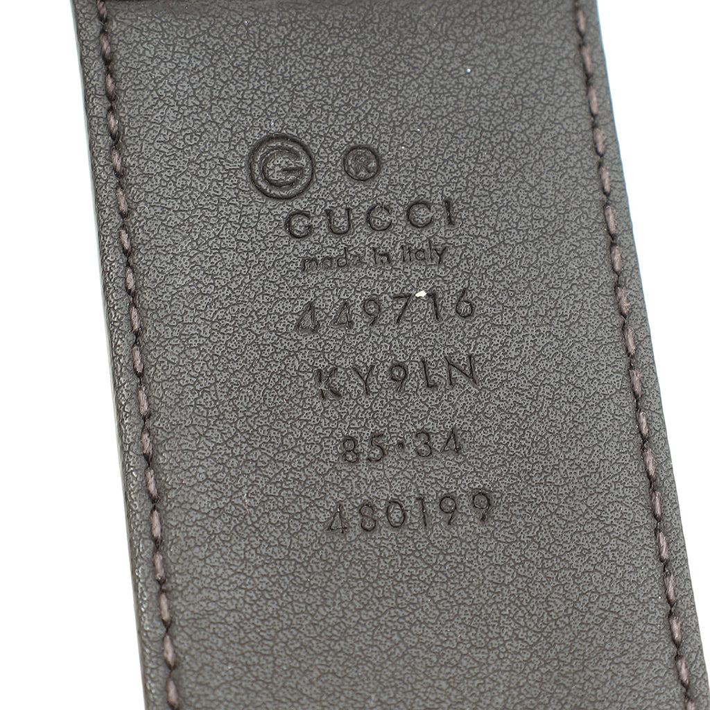 Gucci Bicolor GG 40mm Belt 34