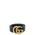 Gucci Black Double G Buckle Belt 30