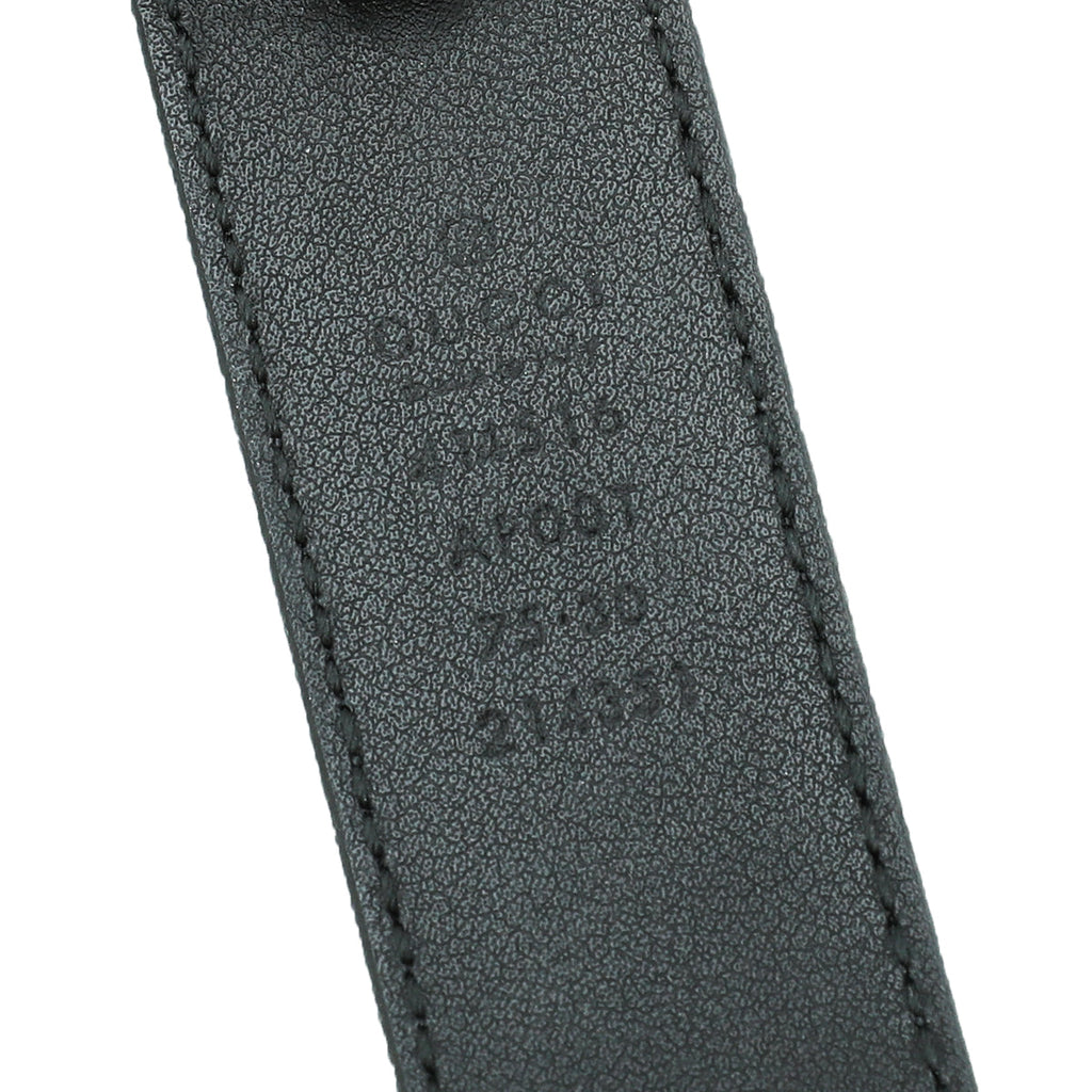 Gucci Black Double G Buckle Belt 30