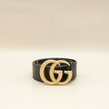 Gucci Brown GG Marmont Wide Belt 32