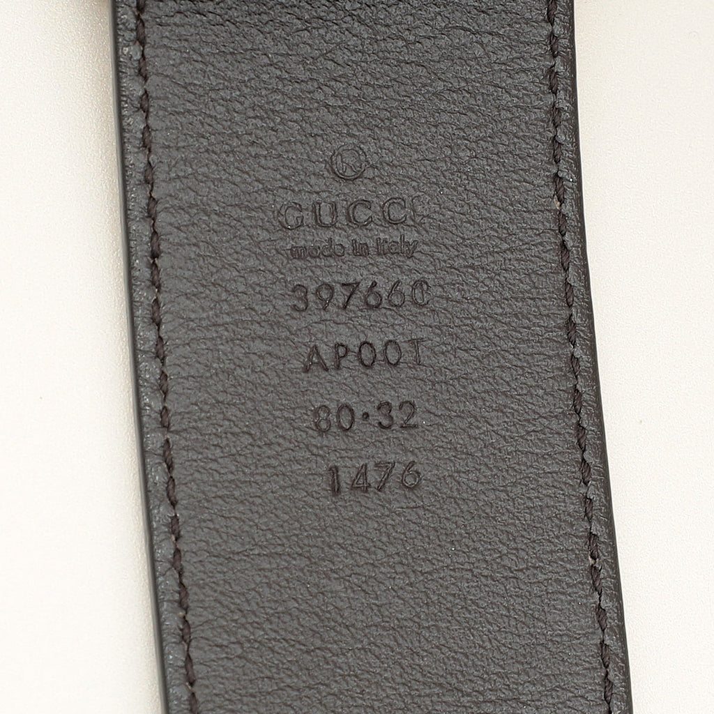 Gucci Brown GG Marmont Wide Belt 32