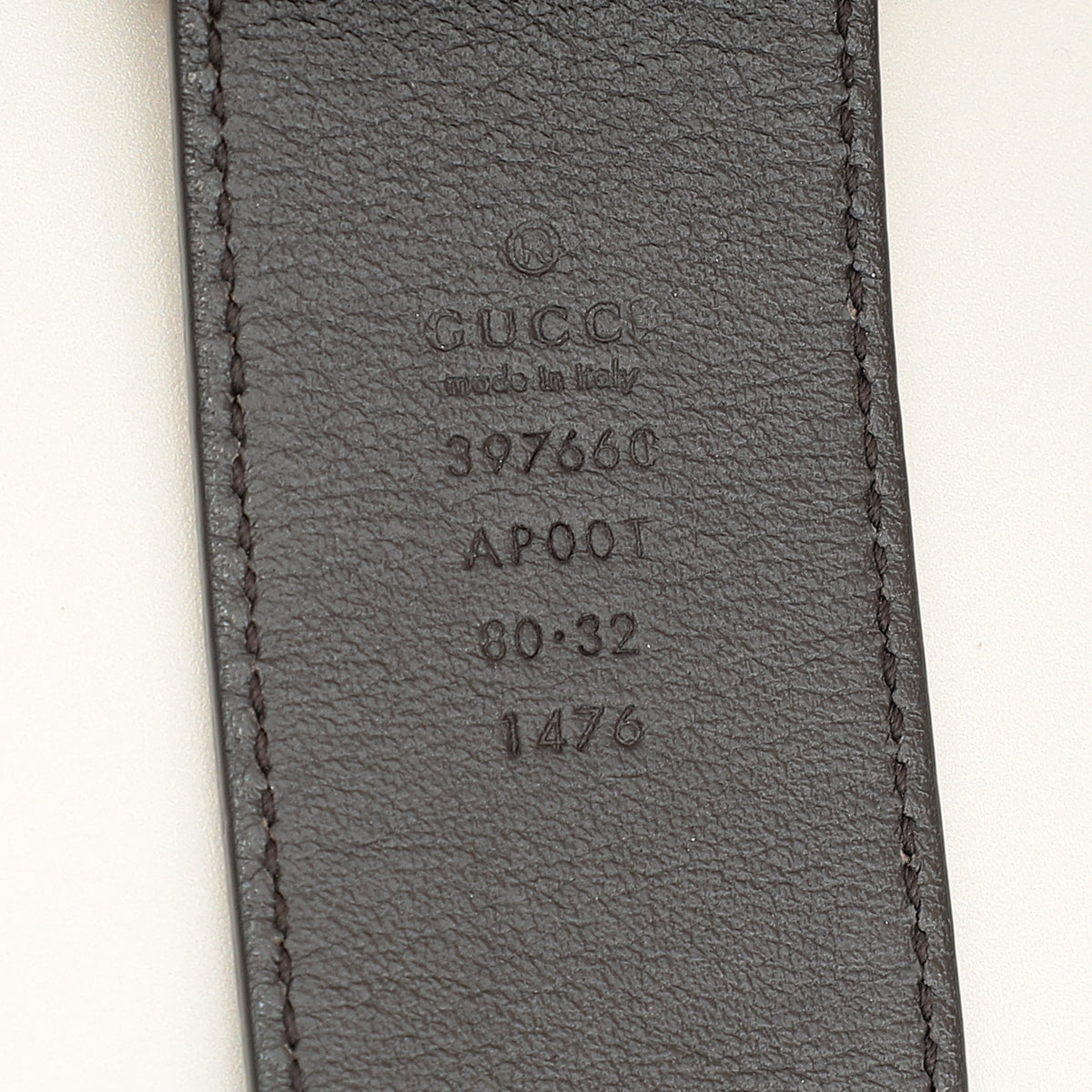 Gucci Brown GG Marmont Wide Belt 32