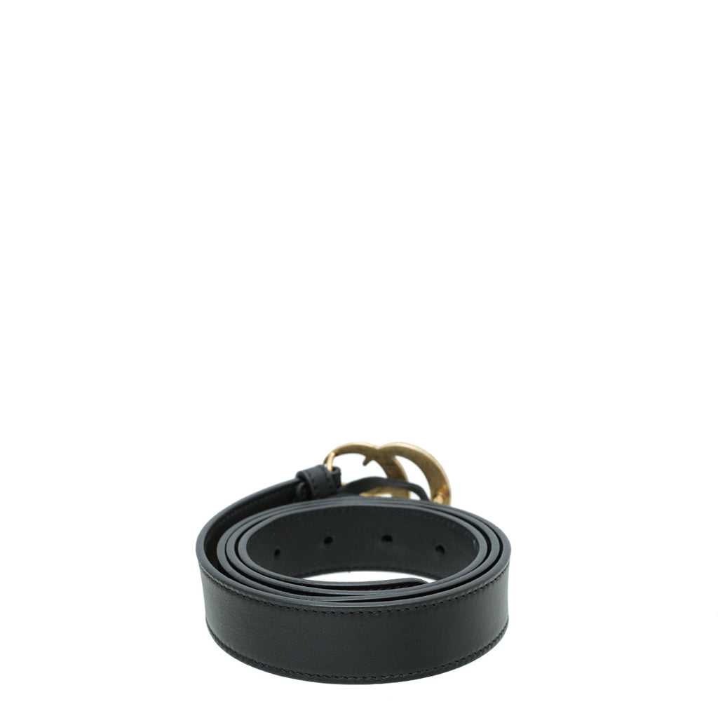 Gucci Black Double G Buckle Belt 40