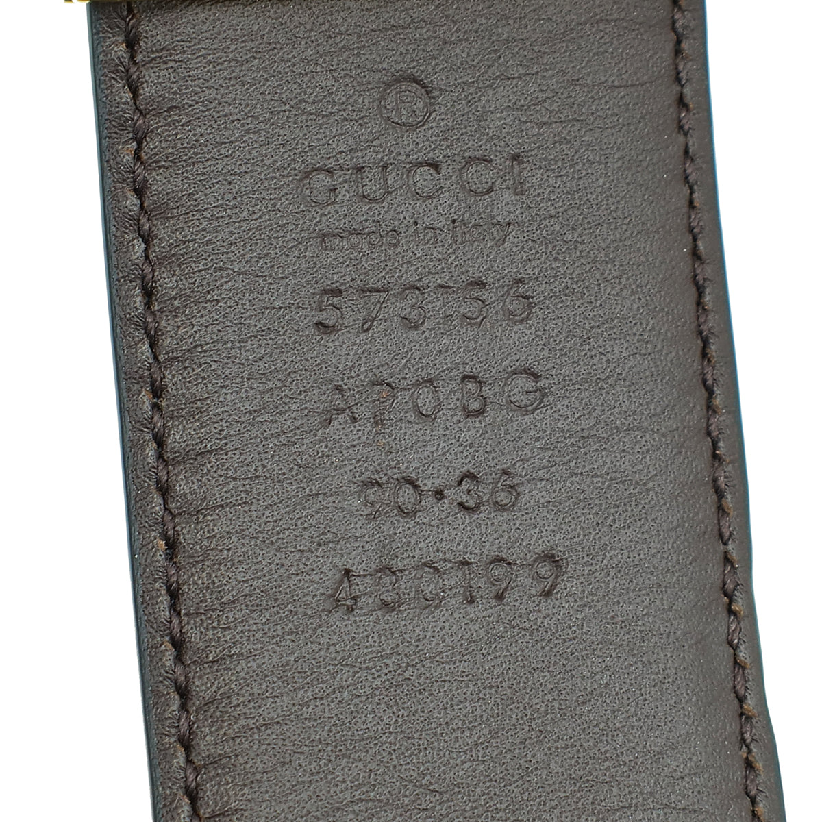 Gucci Bicolor G Buckle Reversible Belt 36