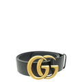 Gucci Black GG Marmont Wide Belt 36