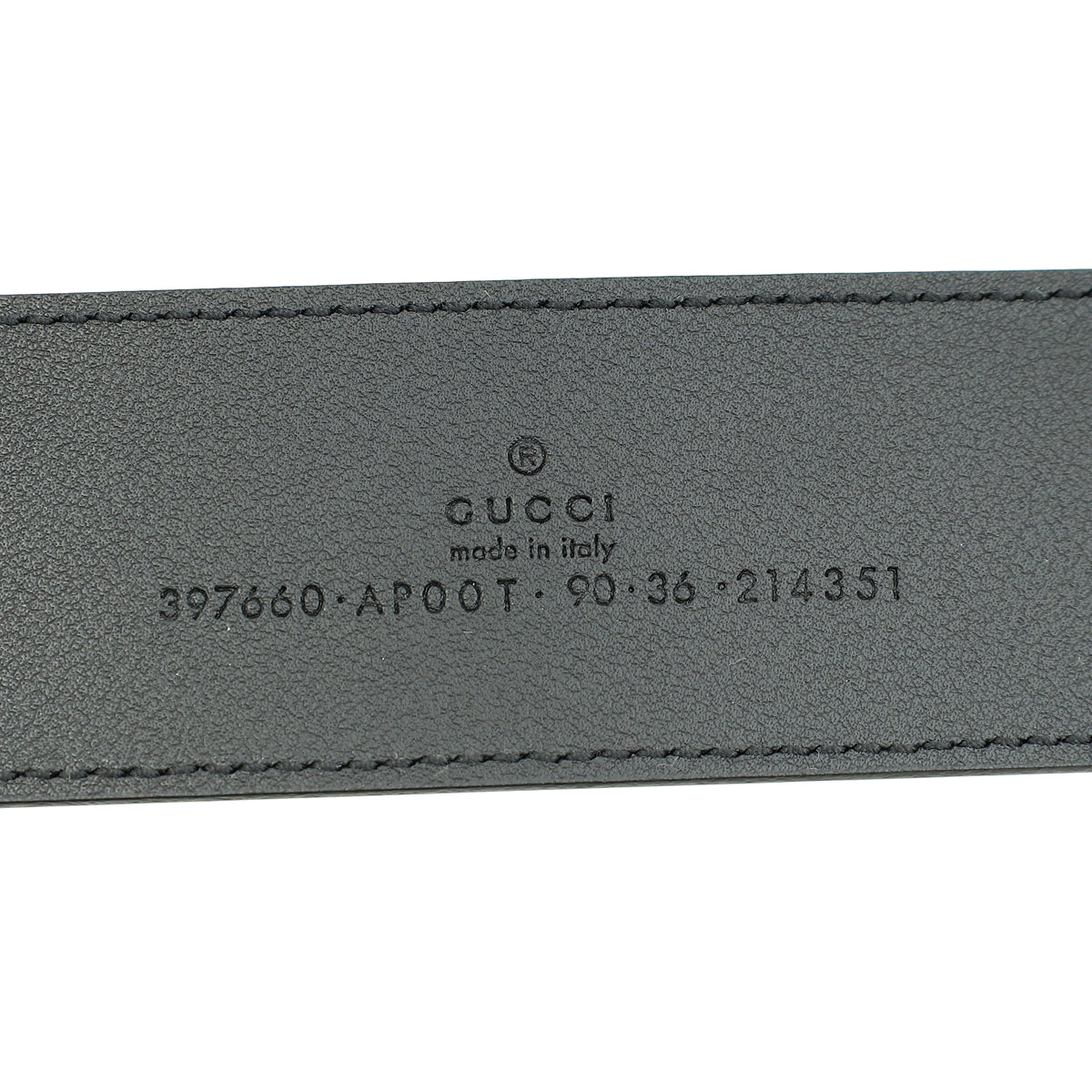 Gucci Black GG Marmont Wide Belt 36