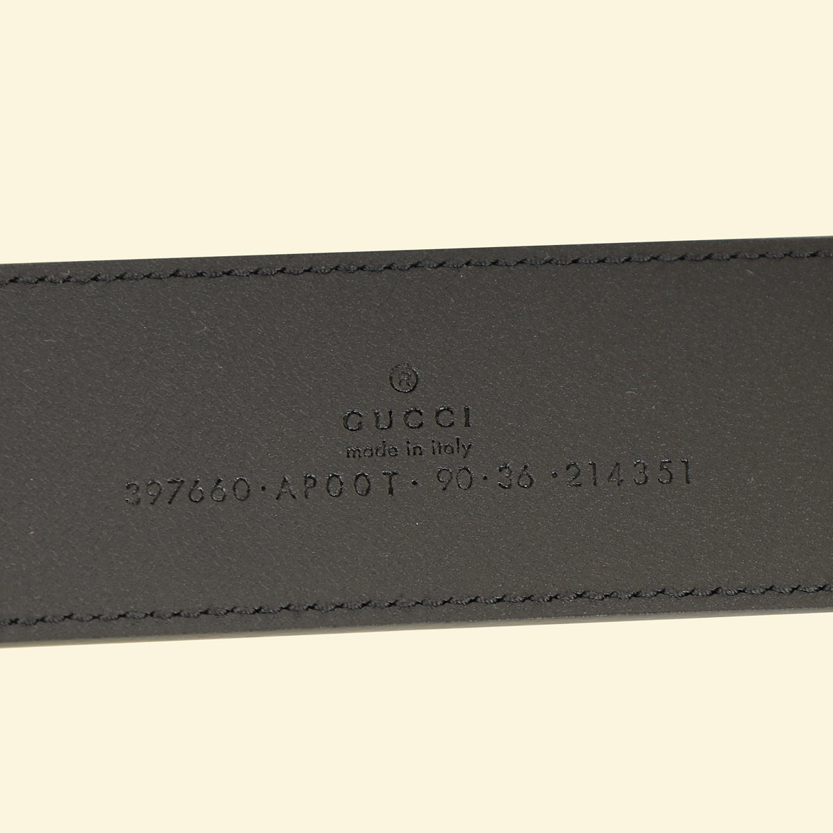 Gucci Black Double G Buckle 40mm Belt 36