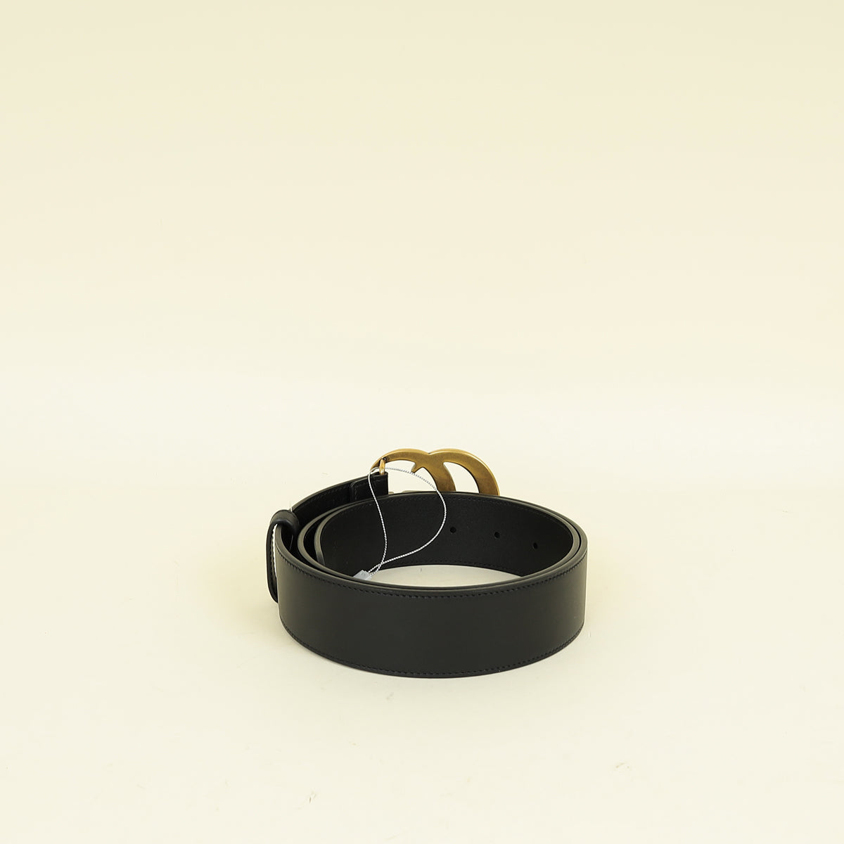 Gucci Black Double G Buckle 40mm Belt 34