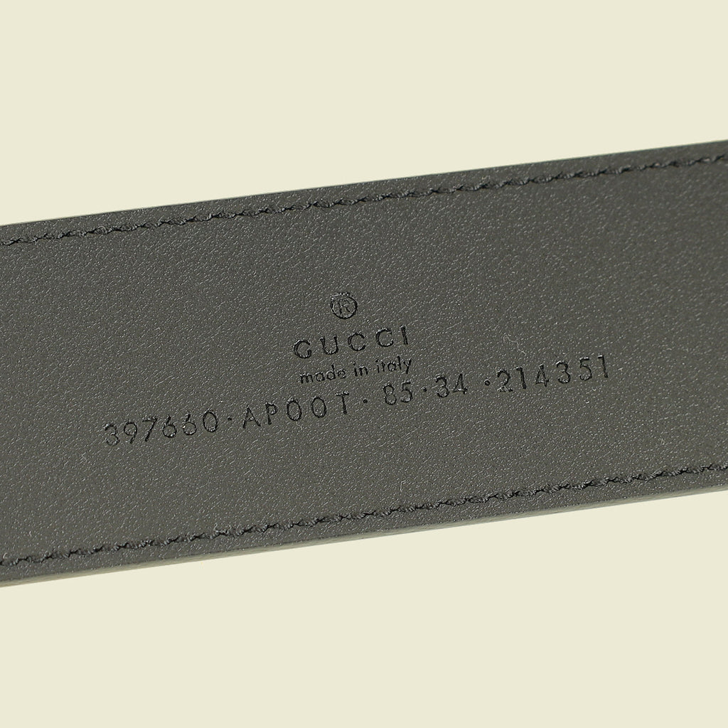 Gucci Black Double G Buckle 40mm Belt 34