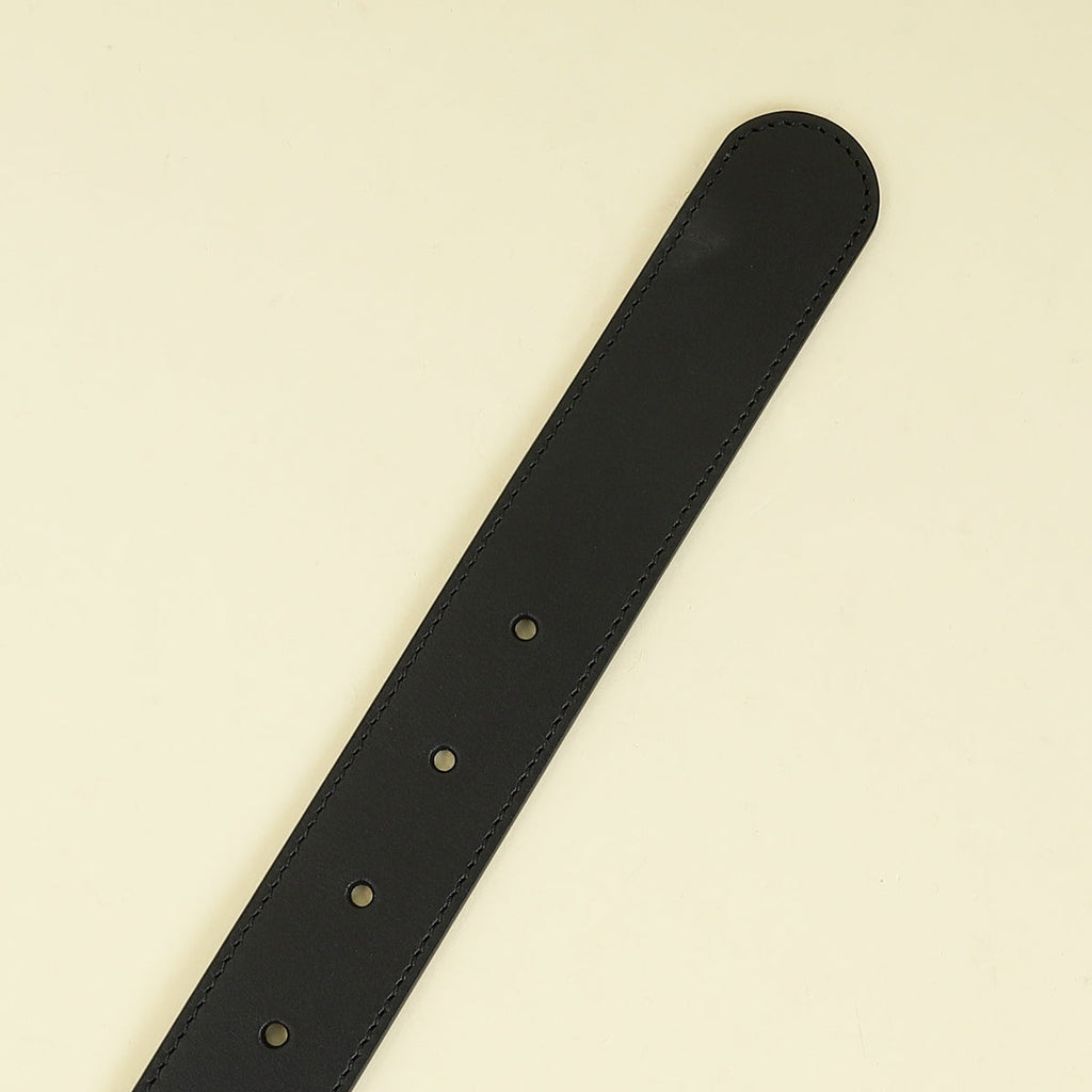 Gucci Black Double G Buckle 30mm Belt 38