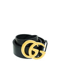 Gucci Black Double G Buckle Belt 34