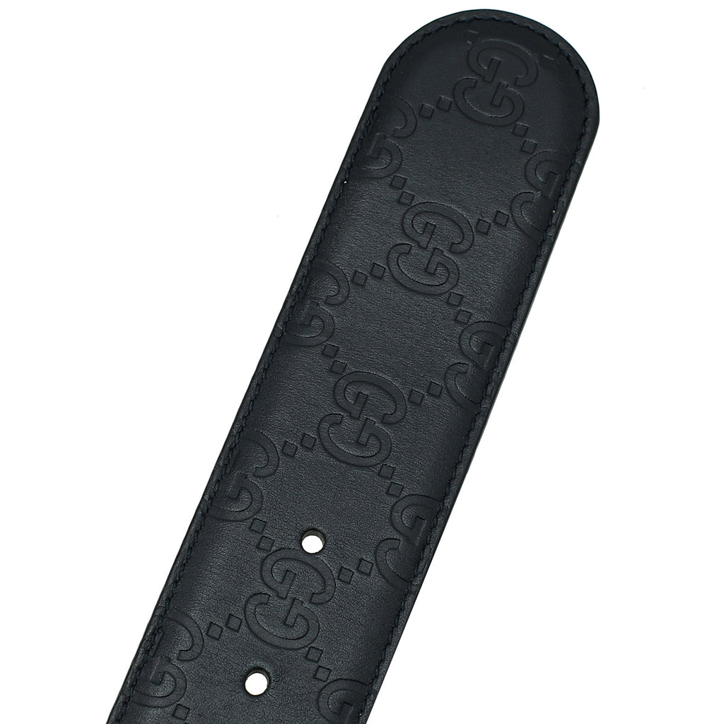 Gucci Navy Interlocking G Buckle Belt 36