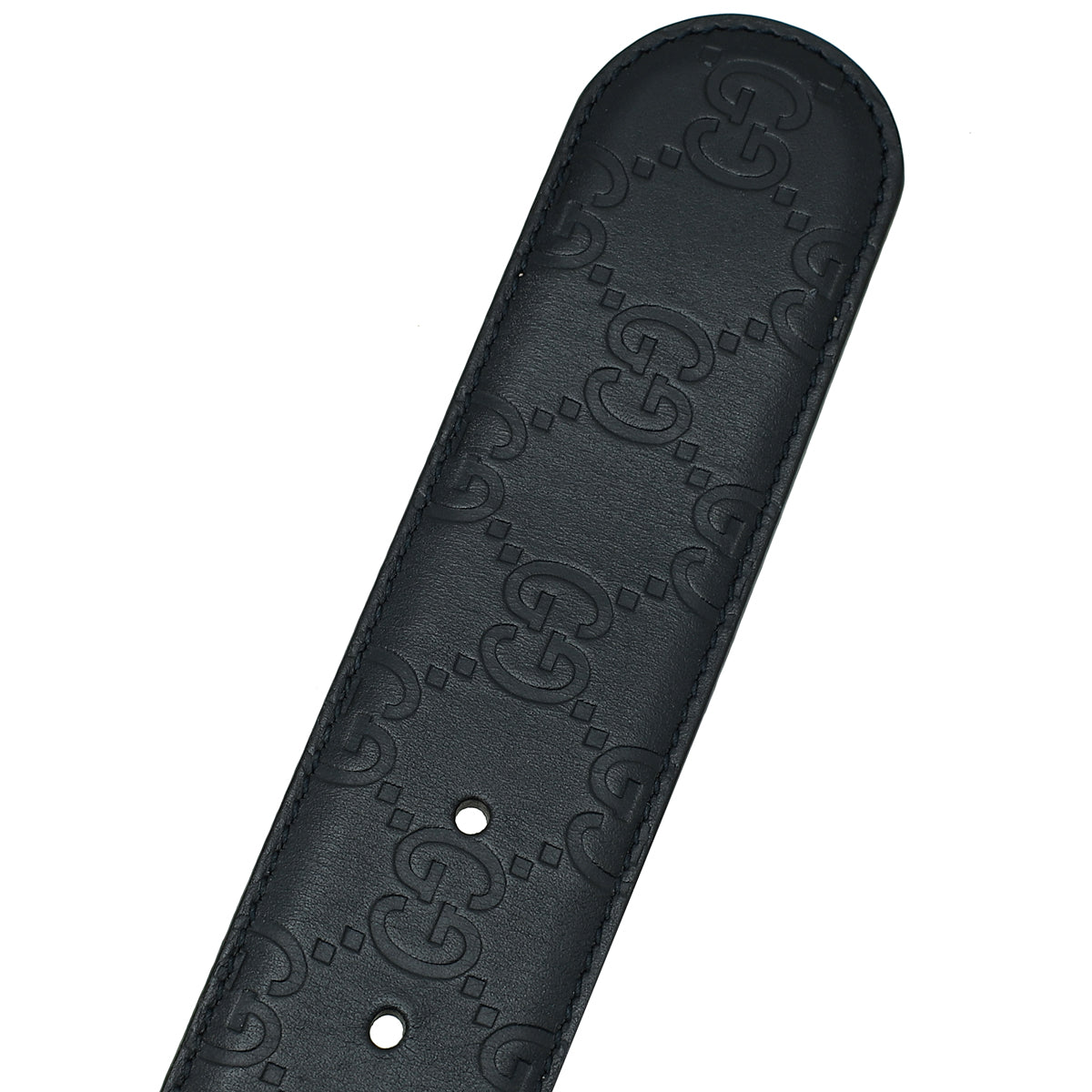 Gucci Navy Interlocking G Buckle Belt 36