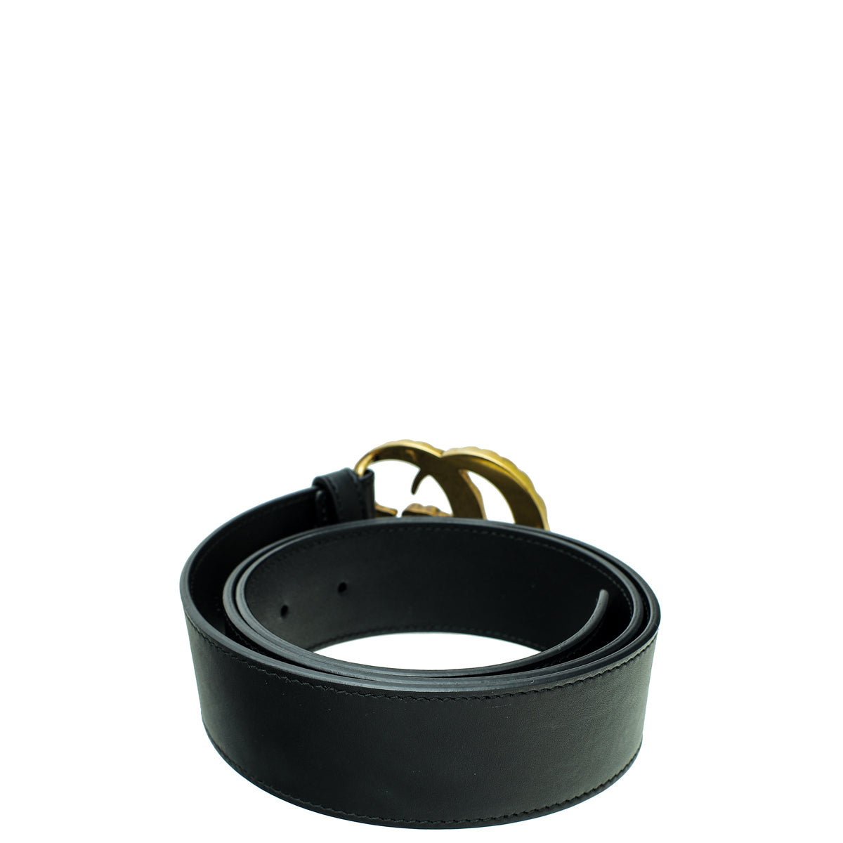 Gucci Black Pearl Double G Belt 34