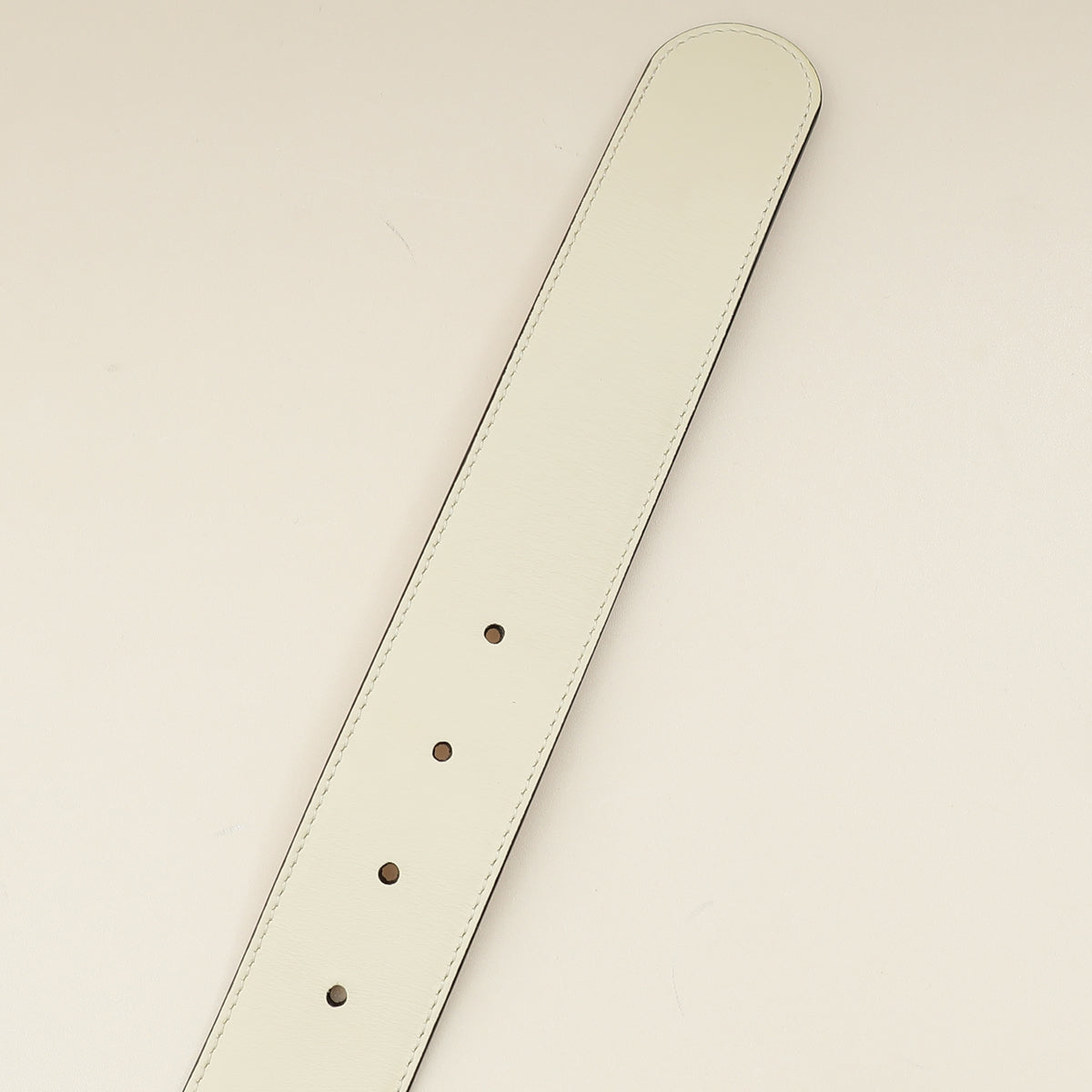 Gucci White Marmont Wide 4mm Belt 30