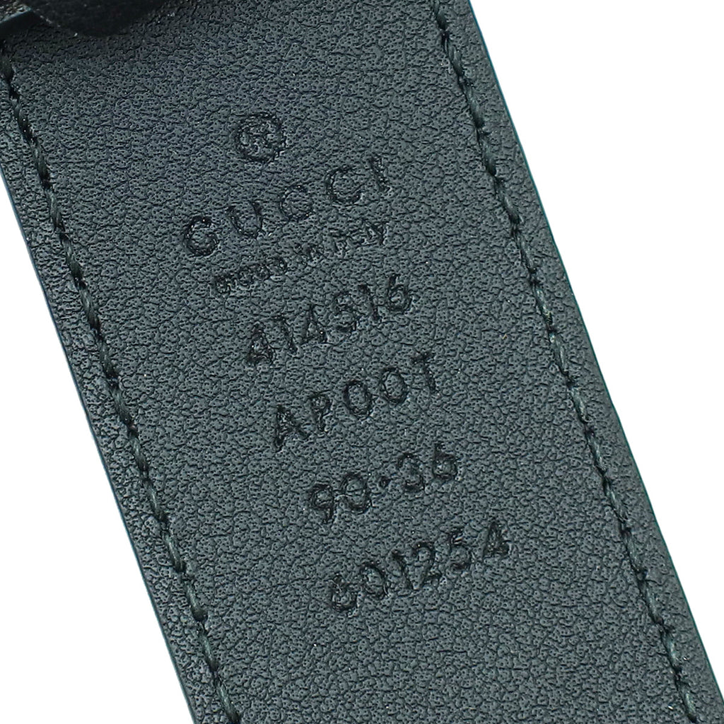 Gucci Black Double G Buckle Belt 36