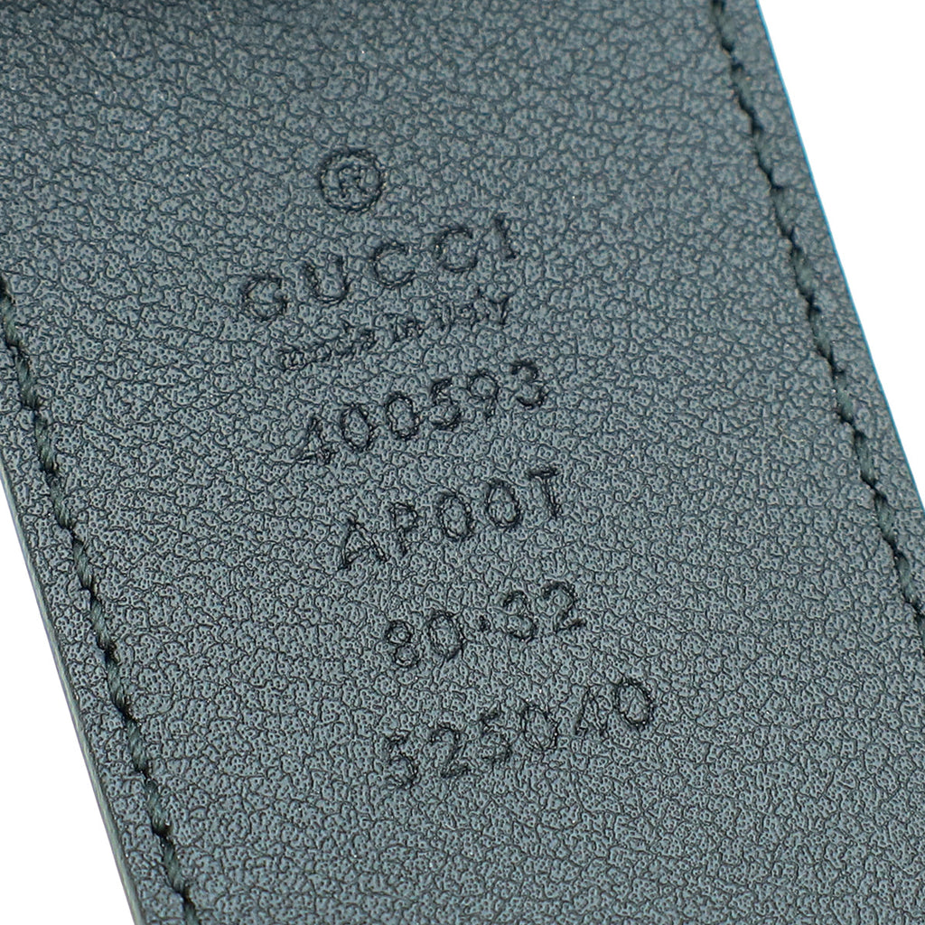 Gucci Black Double G Buckle Belt 32
