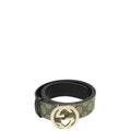 Gucci Bicolor GG Supreme Interlocking G Belt 34