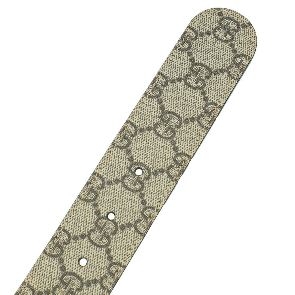 Gucci Bicolor GG Supreme Interlocking G Belt 34