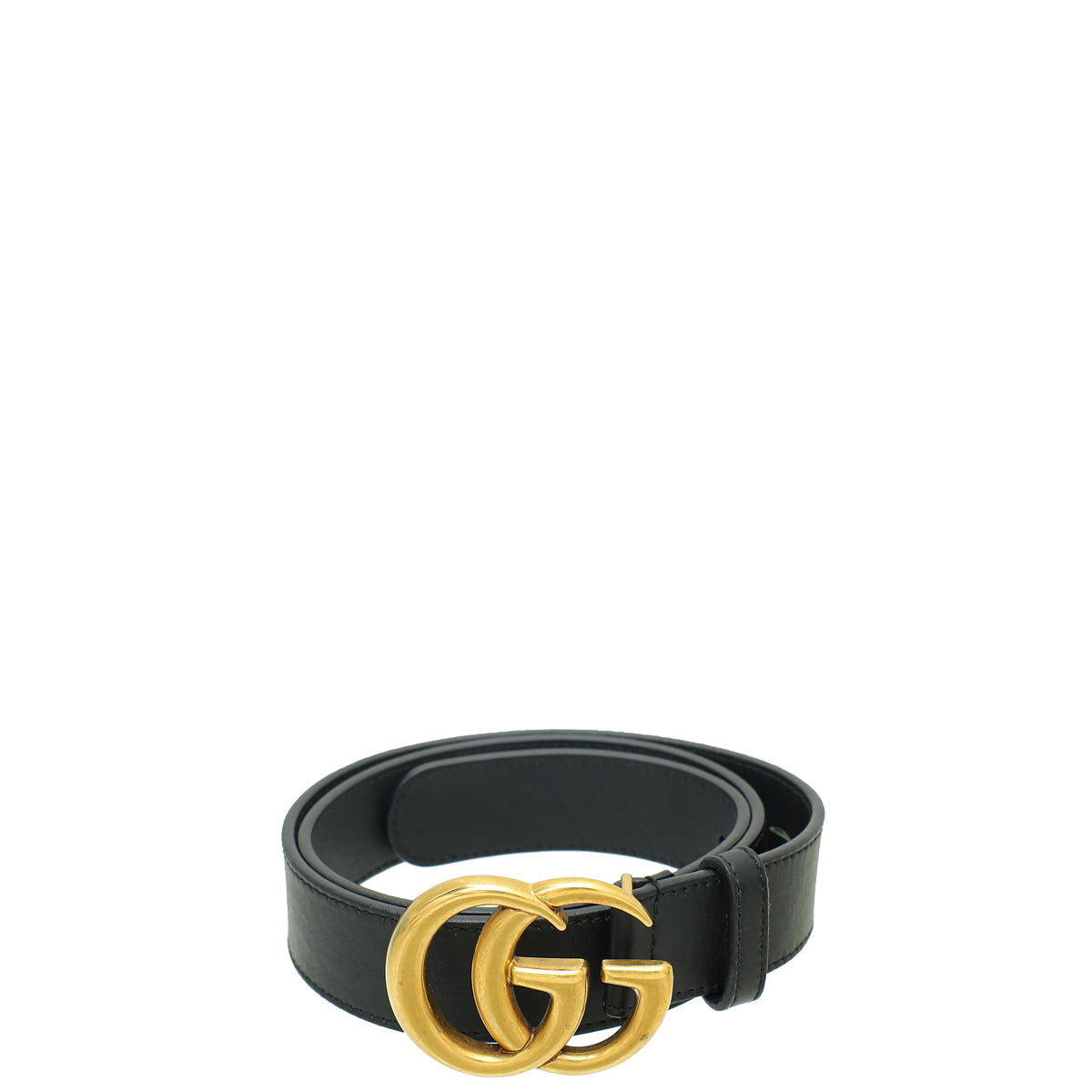 Gucci Black Double G Buckle Belt 30