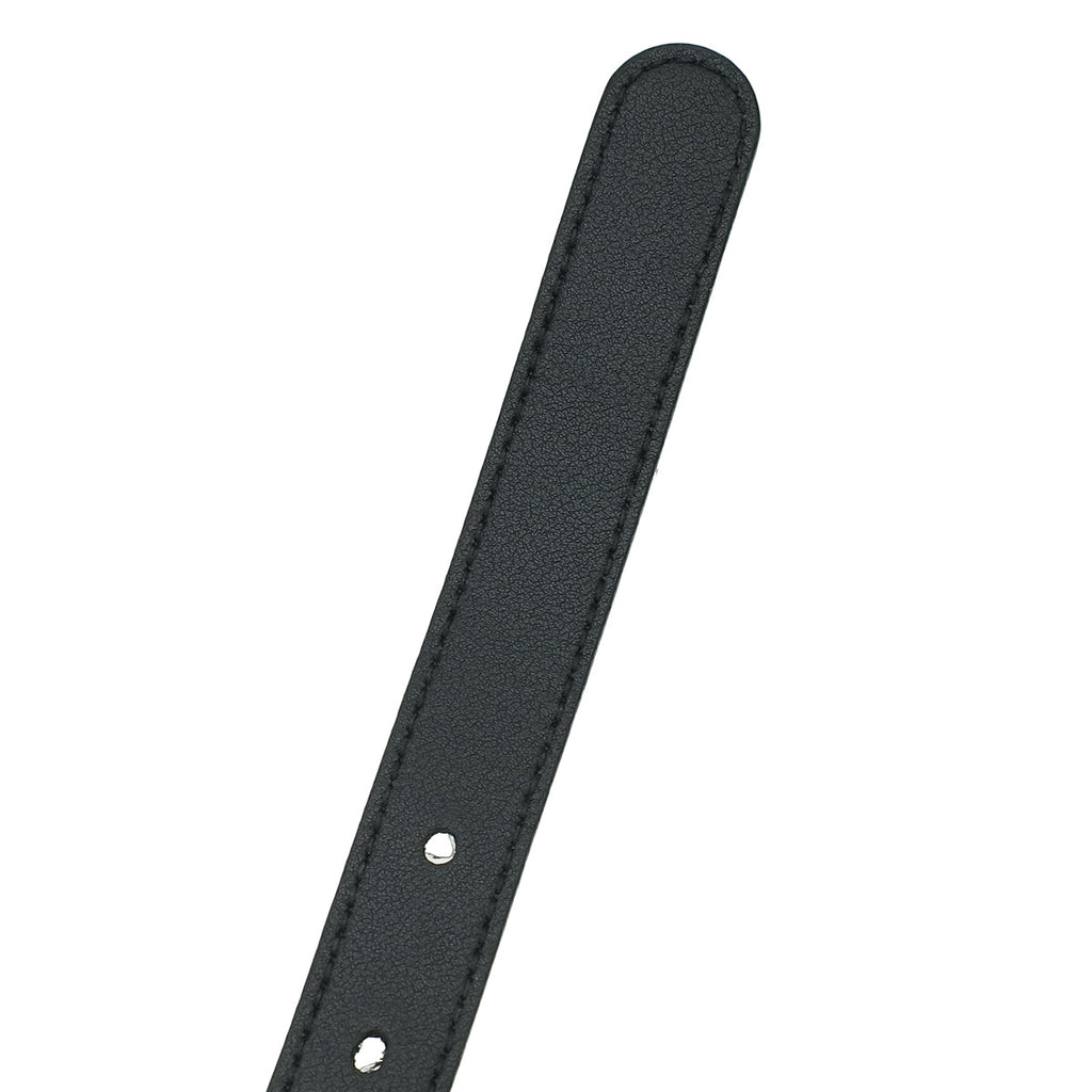 Gucci Black Double G Buckle Slim Belt 34