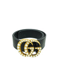 Gucci Black Double G Pearl Buckle Bag 34