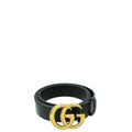 Gucci Black Double G Buckle Belt 36