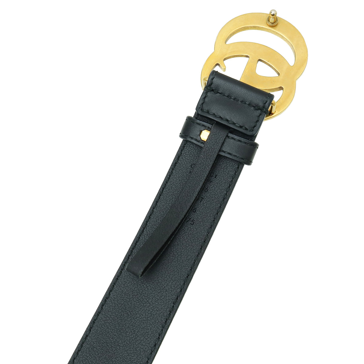 Gucci Black Double G Buckle Belt 36