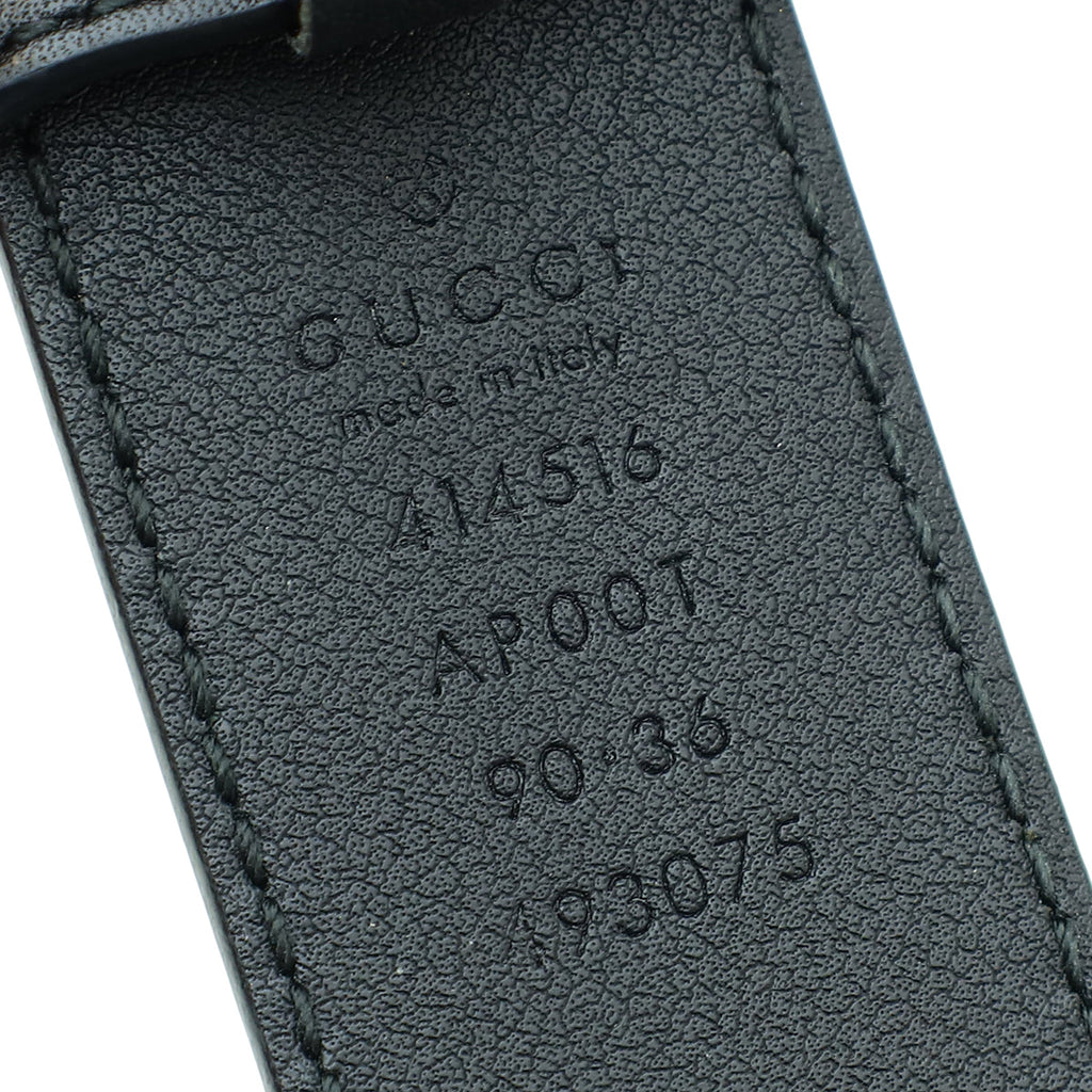 Gucci Black Double G Buckle Belt 36