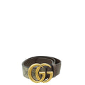 Gucci Bicolor GG Marmont Wide Belt 34