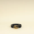 Gucci Black GG Marmont Thin Belt 34
