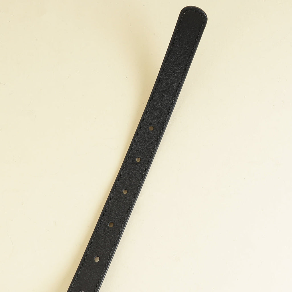 Gucci Black GG Marmont Thin Belt 34
